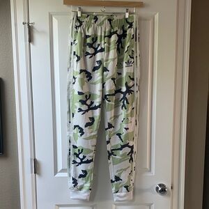 Adidas Green and Black Camo Pants